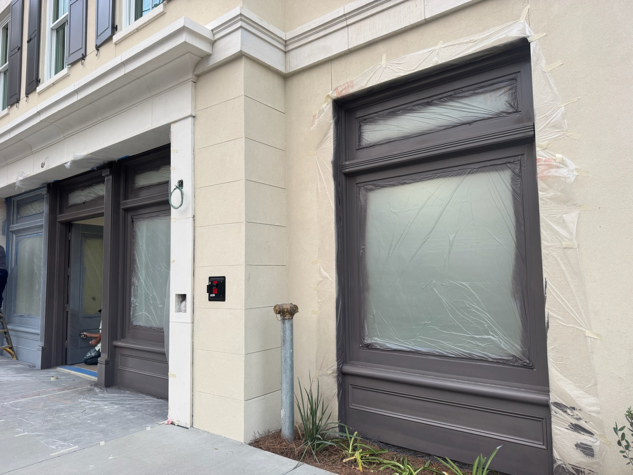 Finished painting work at 284 Meeting Street in downtown Charleston